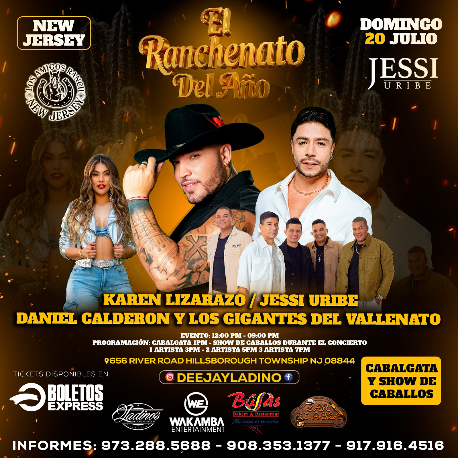 JESSI URIBE | KAREN LIZARAZO | DANIEL CALDERON | LOS GIGANTES DEL VALLENATO