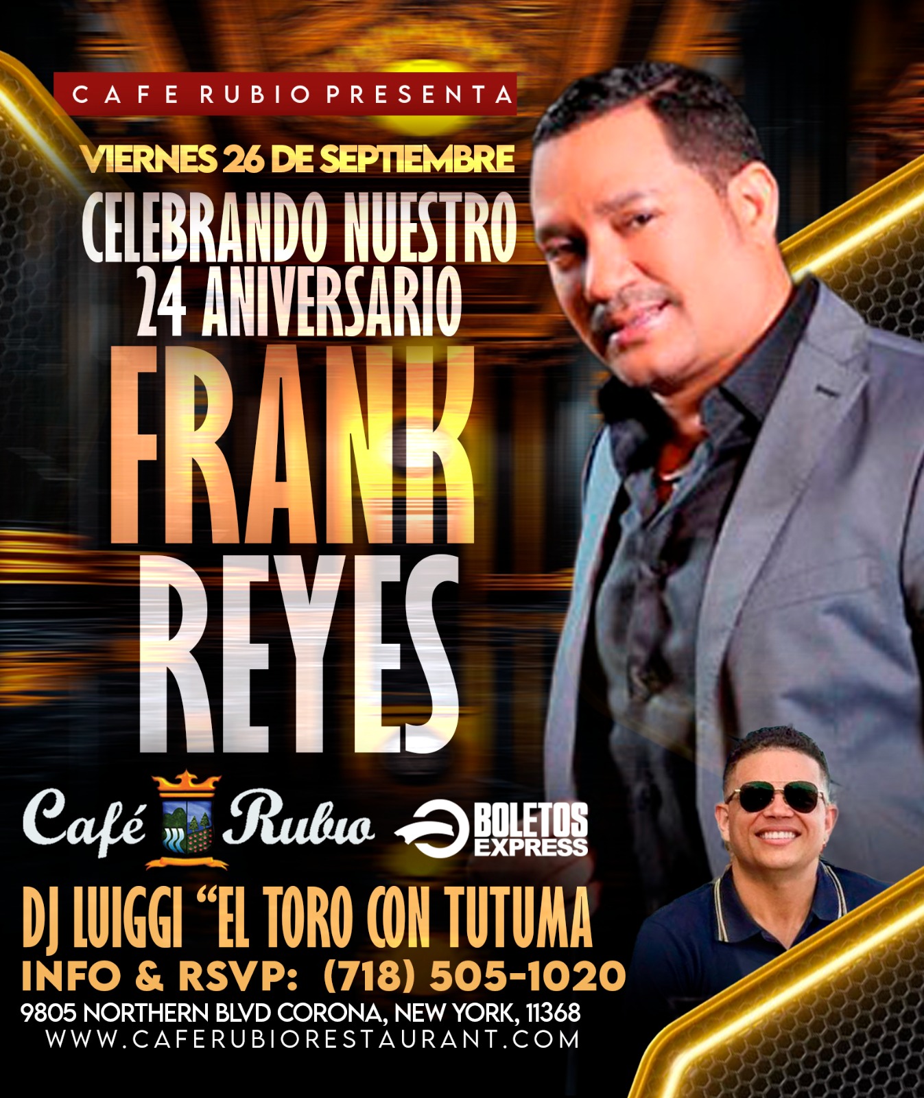 Buy tickets for FRANK REYES FRANK REYES